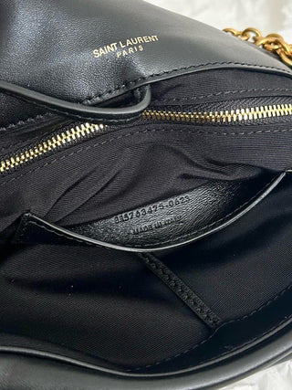 ys1 jamie sheepskin chain bag small black