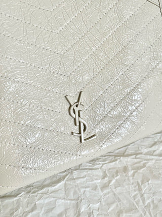 ys1 niki shopping bag medium wax white