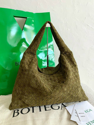 BV Hop Suede Olive Green Large
