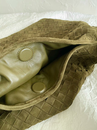 BV Hop Suede Olive Green Large