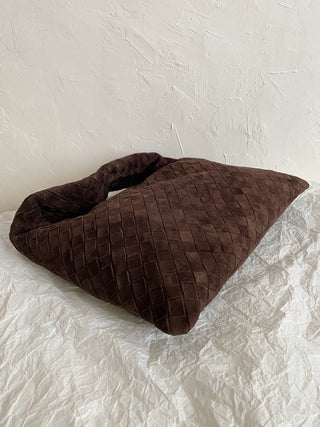 BV Hop Suede Black Brown Small