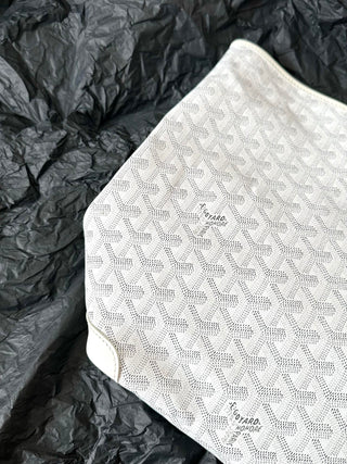 Zip-Up Tote Shopping Bag, Large/Medium, White 🤍