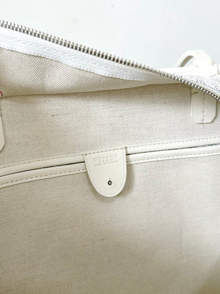 Zip-Up Tote Shopping Bag, Large/Medium, White 🤍