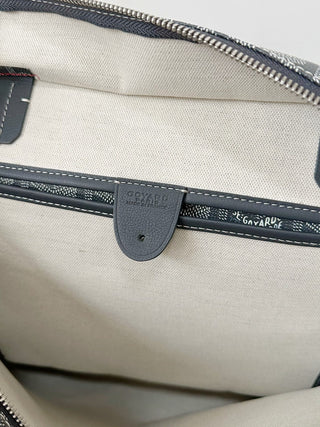 Zippered Tote Shopping Bag, Large/Medium, Grey