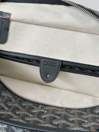 Zip-Up Tote Shopping Bag, Large/Medium, Black