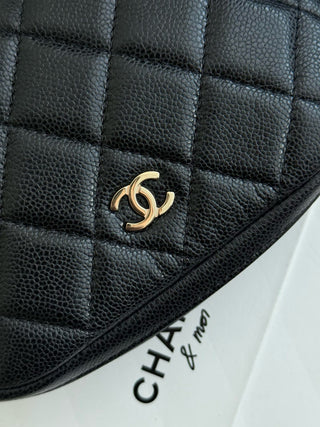 Chane* 25C Small Toiletry Bag in Lychee Leather