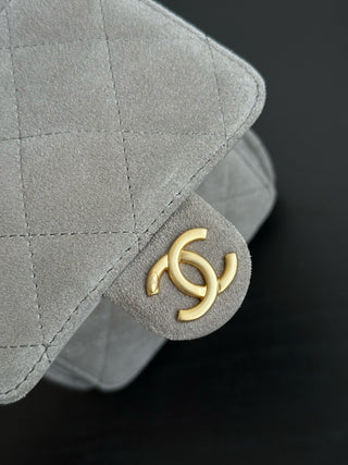 CHANE *25C Drawstring Bucket Hobo Matte Leather