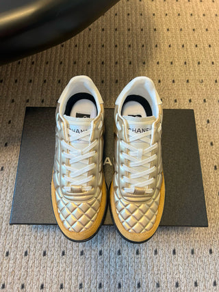 CHANE* Glossy Plaid Versatile Sneakers (German Training Shoes)