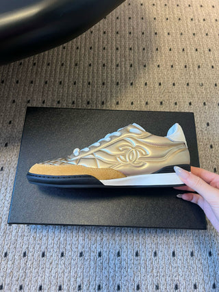 Glossy Plaid Versatile Sneakers (German Training Shoes)