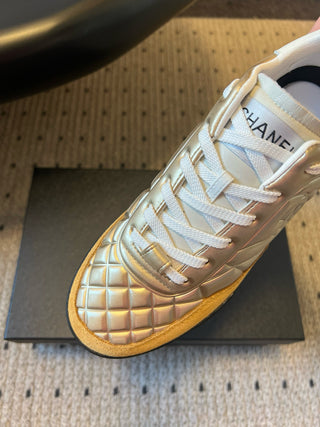 Glossy Plaid Versatile Sneakers (German Training Shoes)