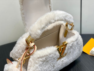 Lambswool plush cap bag, Na Ying style, CAPUSNOW handbag