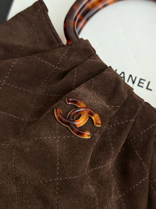 Chane* 26C Suede Ingot Handbag (Large)