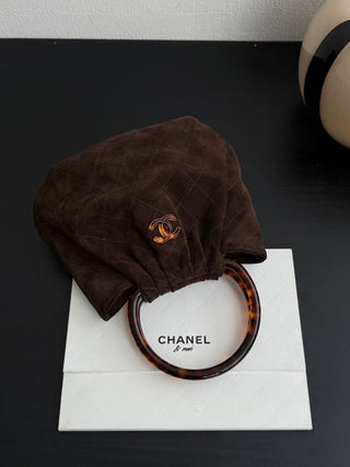 Chane* 26C Suede Ingot Handbag (Large)