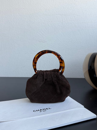 Chane* 26C Suede Ingot Handbag (Small)