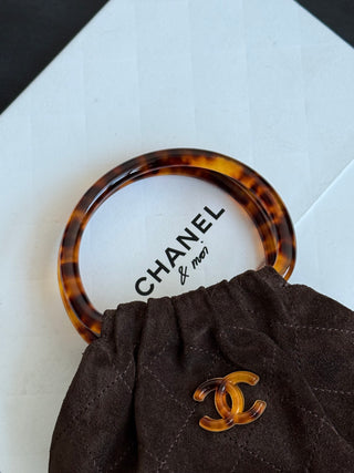 Chane* 26C Suede Ingot Handbag (Small)