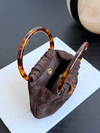 Chane* 26C Suede Ingot Handbag (Small)