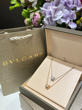 𝐵𝑣𝑙𝑔𝑎𝑟𝑖 New Rose Gold Full Diamond Spring Waist Necklace(925 silver + zircon)