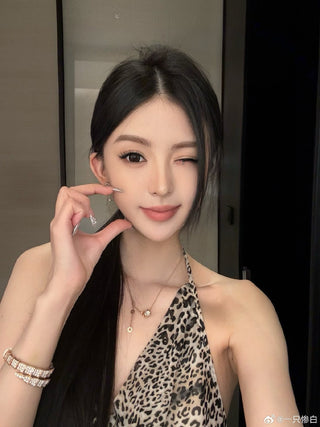 𝐵𝑣𝑙𝑔𝑎𝑟𝑖 New Rose Gold Full Diamond Spring Waist Necklace(925 silver + zircon)