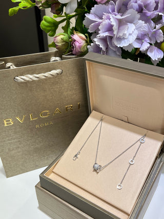 𝐵𝑣𝑙𝑔𝑎𝑟𝑖 New white gold full diamond spring waist necklace(925 silver + zircon)