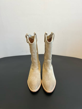 SARTOR* Retro Flared Cutout Cowboy Boots