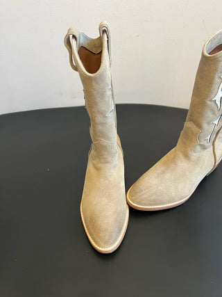 SARTOR* Retro Flared Cutout Cowboy Boots