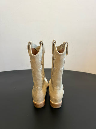 SARTOR* Retro Flared Cutout Cowboy Boots