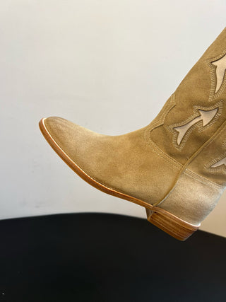 SARTOR* Retro Flared Cutout Cowboy Boots