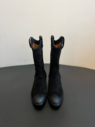 SARTOR* Retro Flared Cutout Cowboy Boots