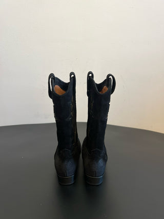 SARTOR* Retro Flared Cutout Cowboy Boots