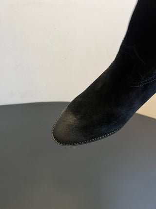 SARTOR* Retro Flared Cutout Cowboy Boots