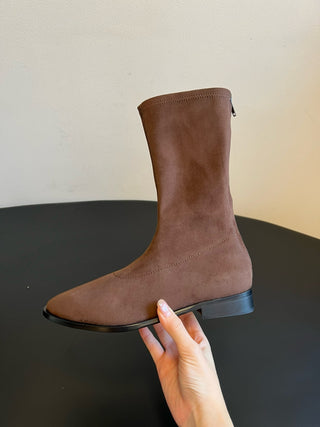 The Ro* Autumn/Winter New Retro Mid-Calf Boots