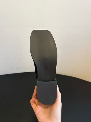 cool square-toe thigh-high biker boots