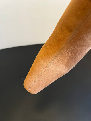 Saint Lauren* minimalist high-luxury classic pointed-toe high-heeled ankle boots