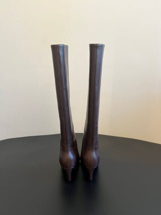 Saint Lauren* minimalist high-luxury classic pointed-toe high-heeled boots