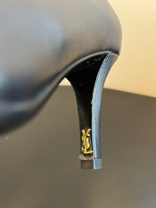 Saint Lauren* minimalist high-luxury classic pointed-toe high-heeled boots