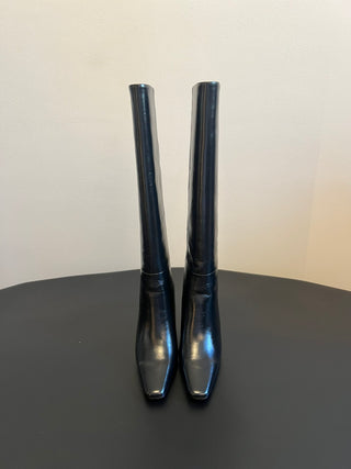 Saint Lauren* minimalist high-luxury classic pointed-toe high-heeled boots