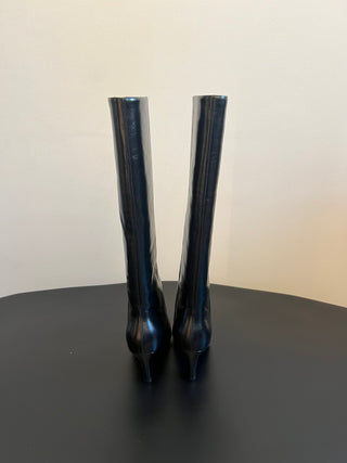 Saint Lauren* minimalist high-luxury classic pointed-toe high-heeled boots