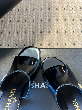 Spring/Summer New High-Heeled Mule Slippers