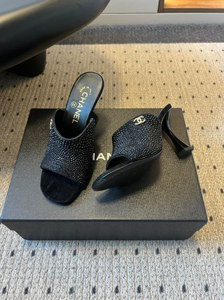 Spring/Summer New High-Heeled Mule Slippers