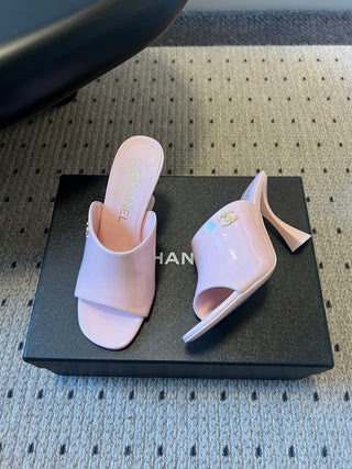 Spring/Summer New High-Heeled Mule Slippers
