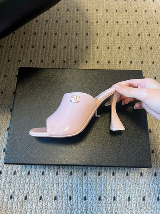 Spring/Summer New High-Heeled Mule Slippers