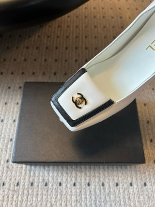 square-toe chunky heels