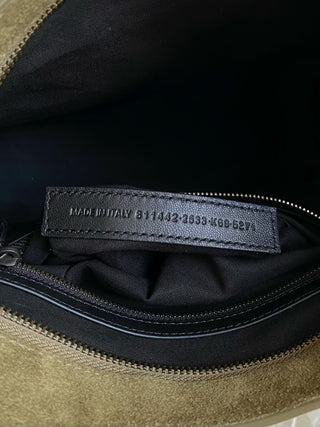 ba1enciaga le city motorcycle bag, small/S, olive green