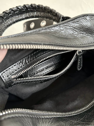 ba1enciaga neo cagole motorcycle bag XS black diamond