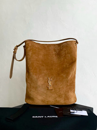 ys1 Niki Suede Bucket Bag, Caramel Color