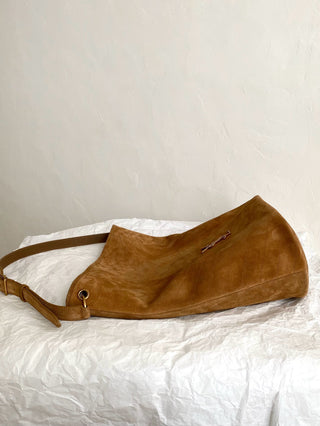 ys1 Niki Suede Bucket Bag, Caramel Color