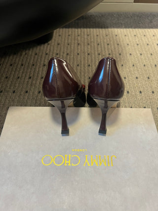 Elegant Rhinestone Bow Pointed-Toe High Heels