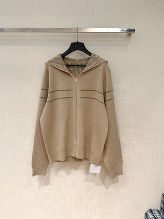 New ribbed merino wool reversible jacket