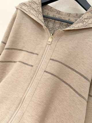 New ribbed merino wool reversible jacket