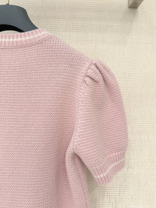 Limited Edition Christmas Knitted Short-Sleeve